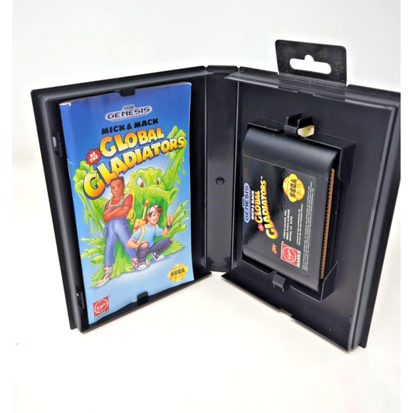 Sega Genesis 1992 Mick & Mack As The Global Gladiators (Box/Cartridge/Manual) - Picture 2 of 4